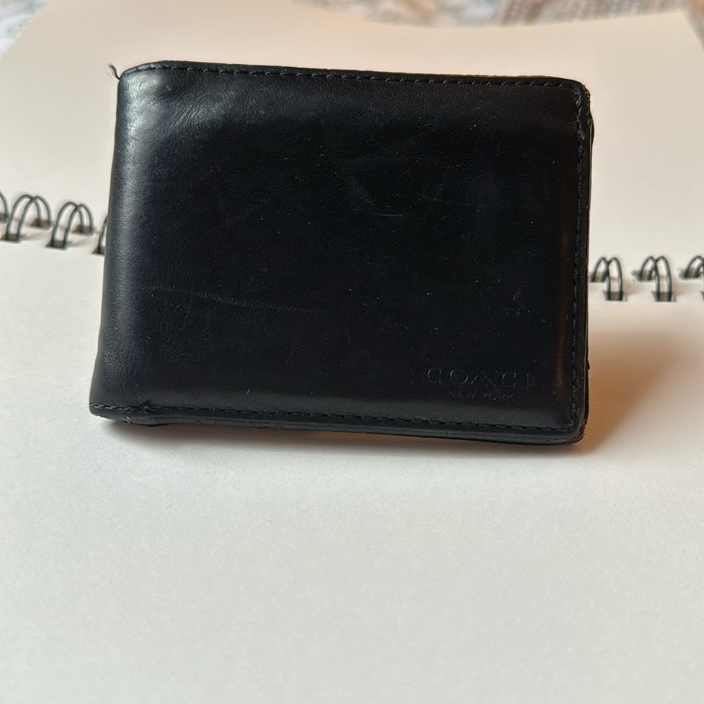 Coach Black Leather Wallet